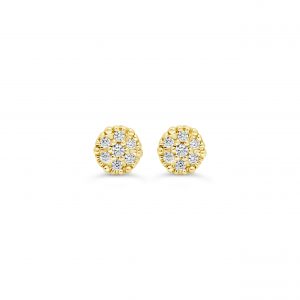 Luster Stud Earrings - Yellow Gold