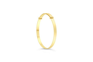 10K Gold High Polish Expandable Baby Bangle