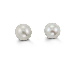 14K Gold Pearl Screwback Stud Earrings