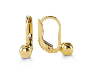 10K Gold Ball Frenchback Earrings