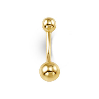 14K Gold Belly Button Ball Ring