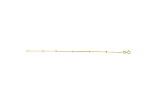 10K Gold Ball Chain Anklet — 7064A