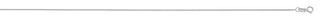 Curb Chain, 0.8MM - White Gold, 16"
