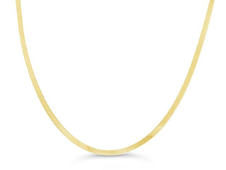 Herringbone Chain, 3MM - White Gold, 16+2"