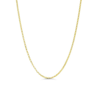 Diamond Cut Rolo Chain, 1MM - Yellow Gold, 2030
