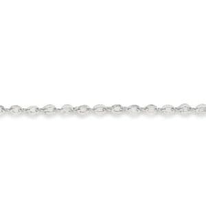 Rolo Chains, 0.6MM - White Gold, 14"