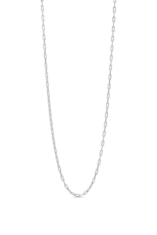 Paperclip Chains, 2MM - White Gold, 2039a