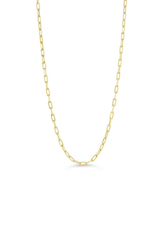 Paperclip Chains, 2MM - Yellow Gold, 2039