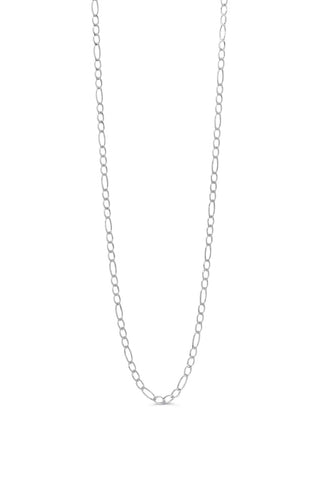Figaro Chains, 2.5MM - White Gold, 