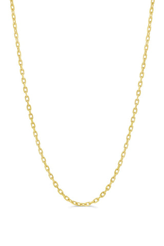 Open Cable Chain, 2.7MM - Yellow Gold, 22"