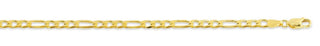 Gentle Figaro Chain, 2.6MM - Yellow Gold, 16"