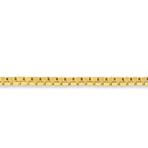 Box Chain, 0.6MM - Yellow Gold, 16"