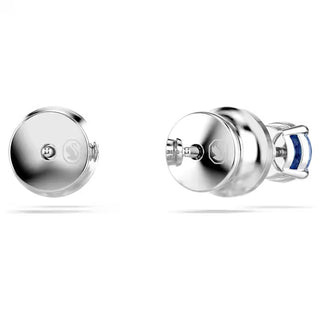 Swarovski Stilla Attract stud earrings, Round cut, White, Rhodium plated 5734250