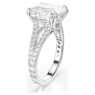 Swarovski - Stilla ring, Square cut, White, Silver-tone finish - 5709901