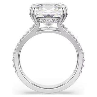 Swarovski - Stilla ring, Square cut, White, Silver-tone finish - 5709901
