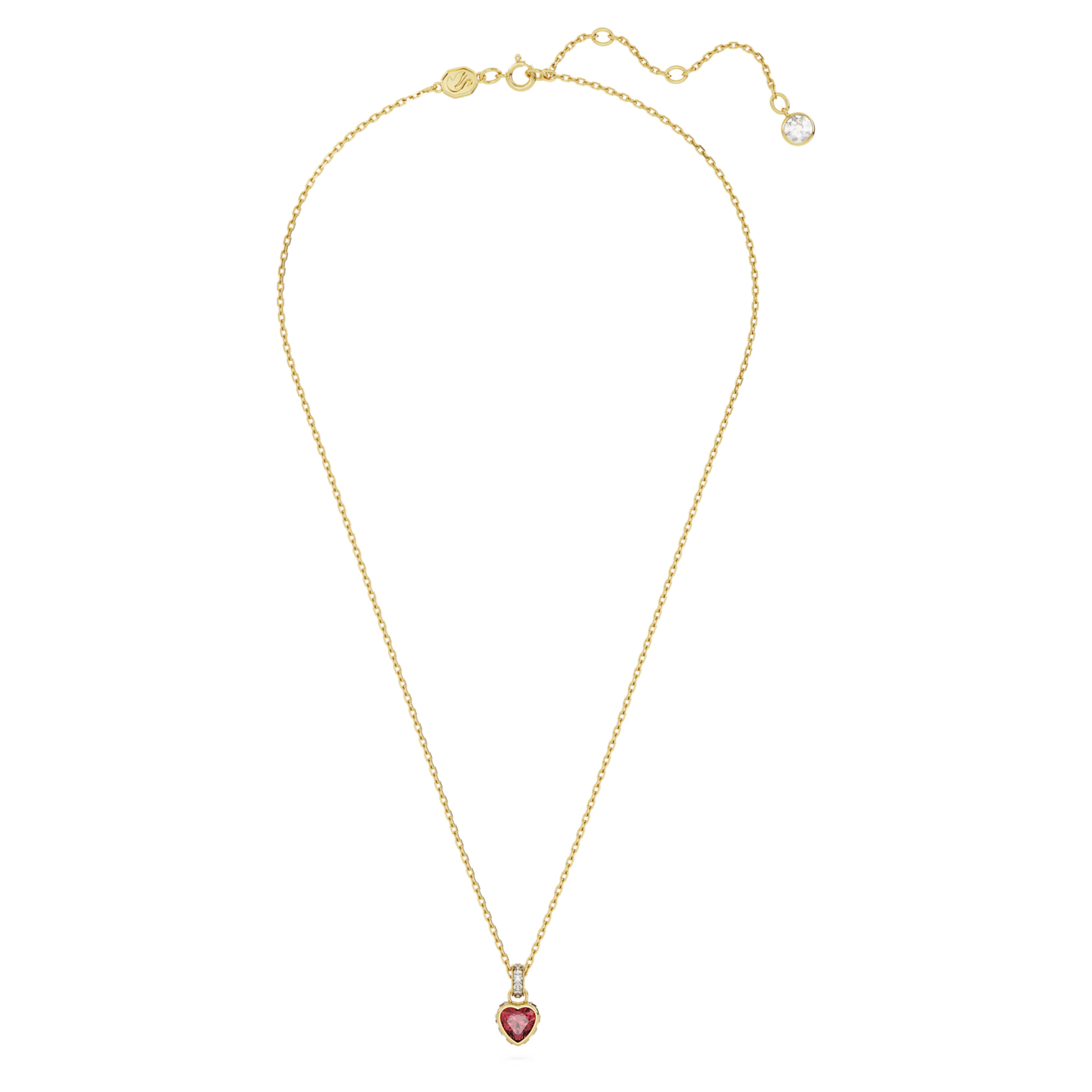 Swarovski Chroma Pendant, Heart, Red, Gold-tone Plated - 5648750