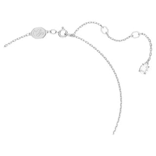 Swarovski Stilla pendant Pear cut, White, Rhodium plated 5636708
