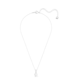 Swarovski Stilla pendant Round cut, White, Rhodium plated 5472635