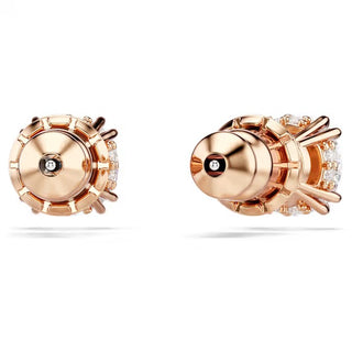 Swarovski Constella stud earrings, Round cut, White, Rose gold-tone plated - 5638801/5648994 (SS)