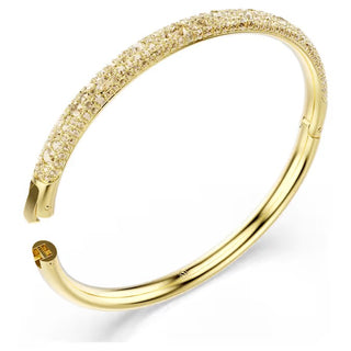 Swarovski Sublima bangle, Snow pavé, White, Gold-tone plated 5723337