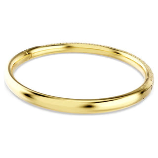 Swarovski Sublima bangle, Snow pavé, White, Gold-tone plated 5723337