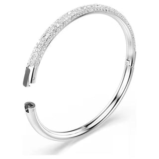 Swarovski - Sublima bangle, Snow pavé, White, Rhodium plated 5684243