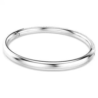 Swarovski - Sublima bangle, Snow pavé, White, Rhodium plated 5684243