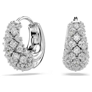 Swarovski Sublima earrings, White, Rhodium plated 5732282