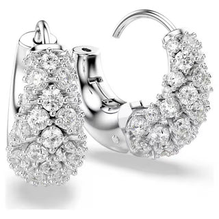 Swarovski Sublima earrings, White, Rhodium plated 5732282