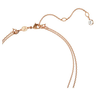 Colgante Swarovski Meteora en capas, blanco, Baño en tono oro rosa 5683449 
