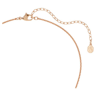 Swarovski Sublima pendant, Round cut, White, 18K rose gold finish 5764190