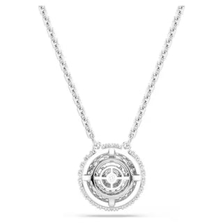 Swarovski Sublima pendant, Round cut, White, Rhodium plated 5738246
