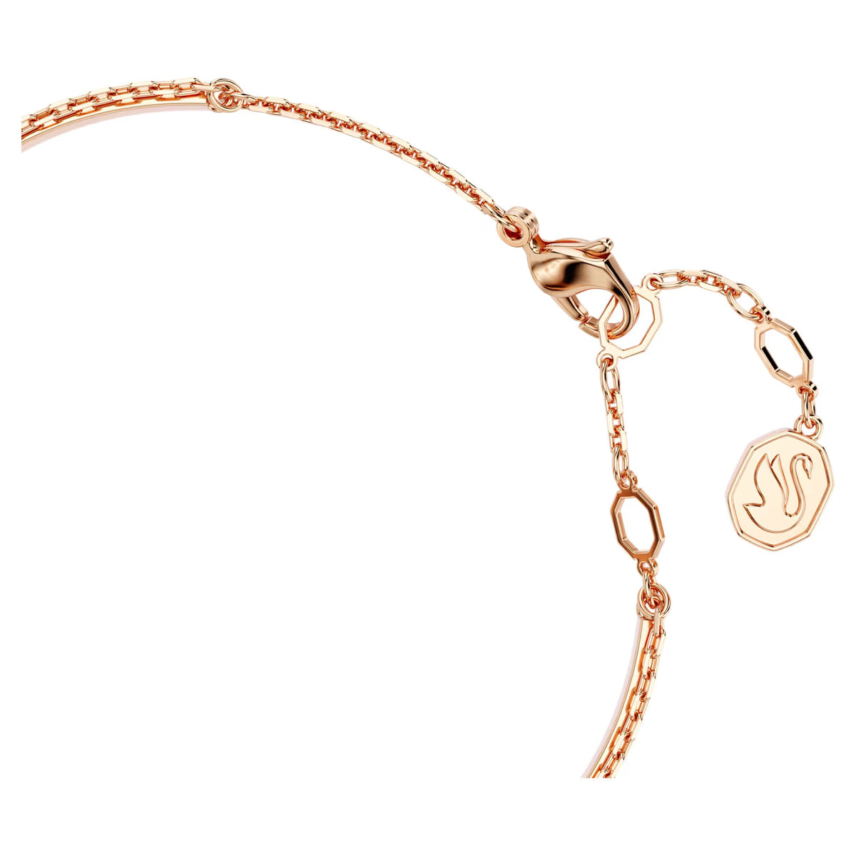 Swarovski - Swarovski Iconic Swan bangle, Swan, Black, Rose gold-tone plated - 5678048
