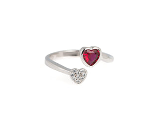 925 Silver Cubic Zirconia Heart Ring