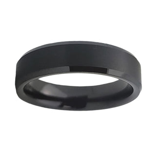 6MM Polished Tungsten Band with Matte center