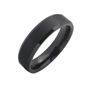 6MM Polished Tungsten Band with Matte center