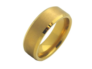 8MM Polished Tungsten Band with Matte center