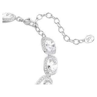 Swarovski Una Angelic bracelet, Cushion cut, White, Rhodium plated 5751558