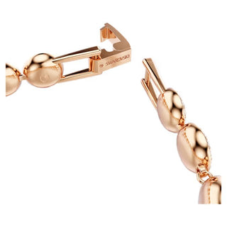 Swarovski Una Angelic bracelet Round cut, Pavé, Medium, White, 18k rose gold finish 5240513