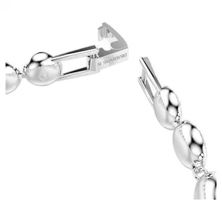 Swarovski Una Tennis bracelet Round cut, White, Rhodium plated - 5682279