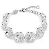 Una Angelic Bracelet White, Rhodium plated 5735343