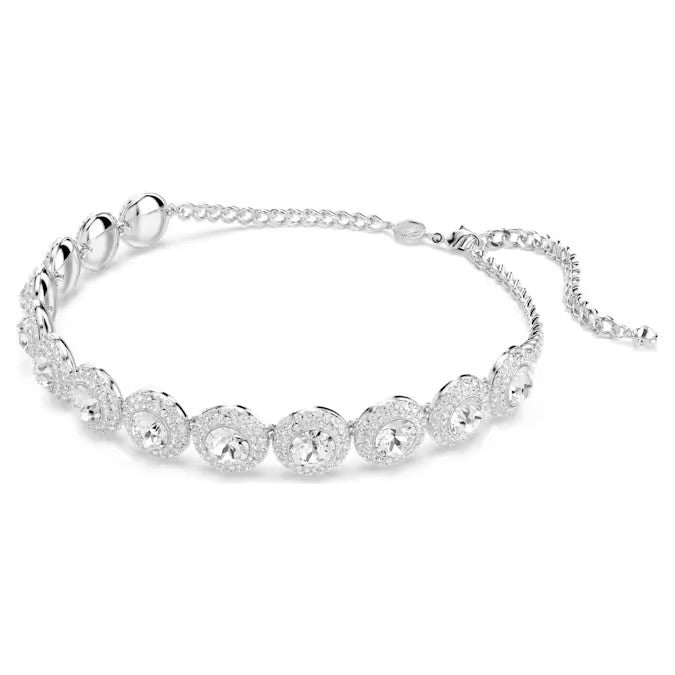 Swarovski Una Angelic choker White, Rhodium plated 5733194