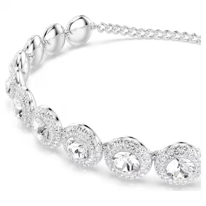 Swarovski Una Angelic choker White, Rhodium plated 5733194