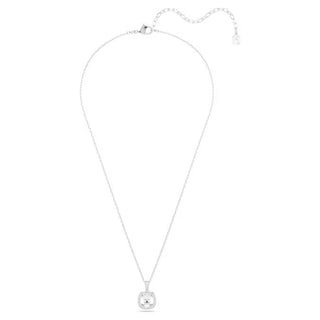 Swarovski Una Angelic pendant, Cushion cut, White, Rhodium plated 5754340