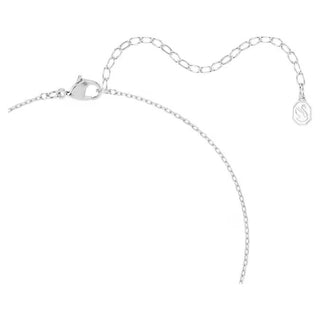 Swarovski Una Angelic pendant, Cushion cut, White, Rhodium plated 5754340