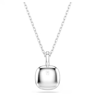 Swarovski Una Angelic pendant, Cushion cut, White, Rhodium plated 5754340