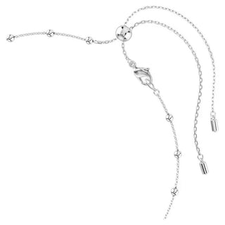 Una Angelic pendant, Round cut, Double sided motifs, White, Rhodium plated 5733116
