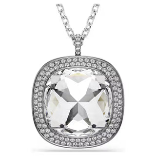 Swarovski Una Angelic pendant and brooch Cushion cut, White, Mixed plating 5751324