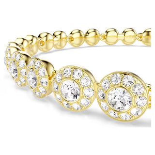 Swarovski - Una Angelic set Round cut, White, Gold-tone plated - 5720506