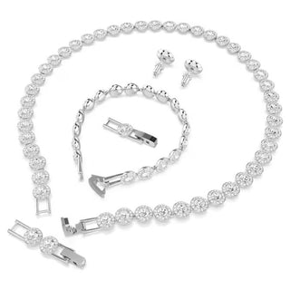 Swarovski Una Angelic set, Round cut, White, Rhodium plated 5367853
